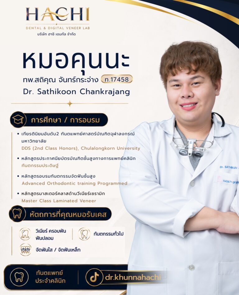 ประวัติหมอคุนนะ ทีมทันตแพทย์ Hachi Dental