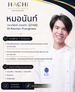 ประวัติหมอนันท์ ทีมทันตแพทย์ Hachi Dental